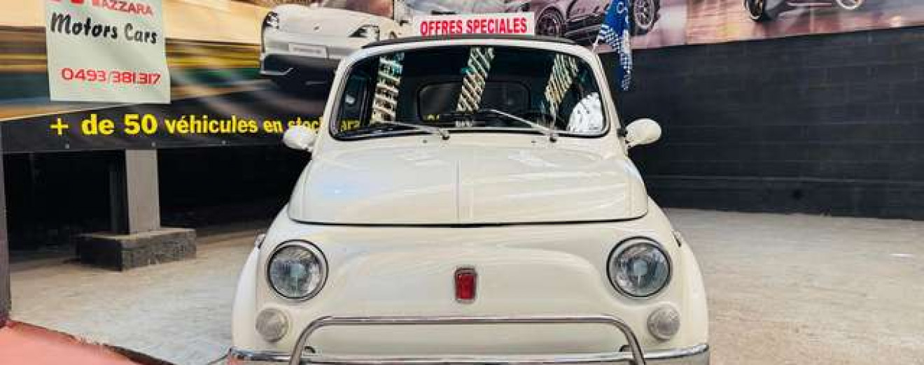 Fiat 500 499cc 110F Restaurée + Remorque Fiat 500